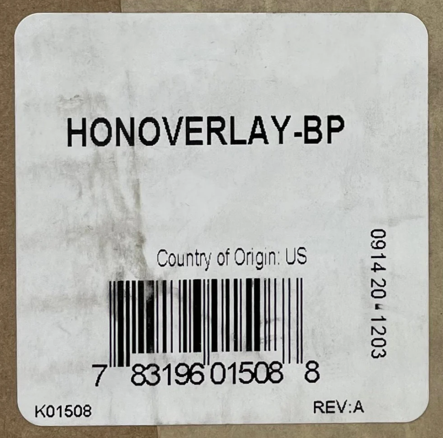 Honeywell HONOVERLAY-BP Overlay Bulk Pack