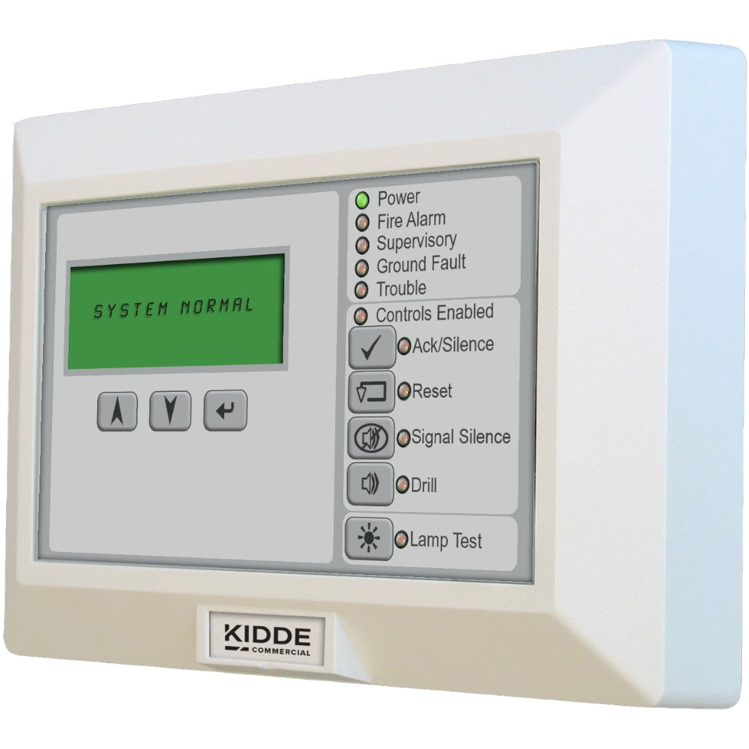 Kidde K-RLCD-C-2 LCD Annunciator, White, Controls