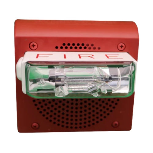 Wheelock ET70WP-24177C-FR Weatherproof Ceiling Strobe, Red