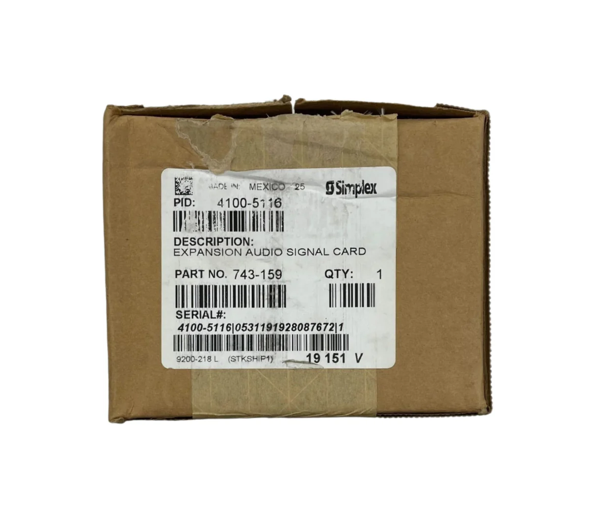 Simplex 4100-5116 Expansion Audio Card