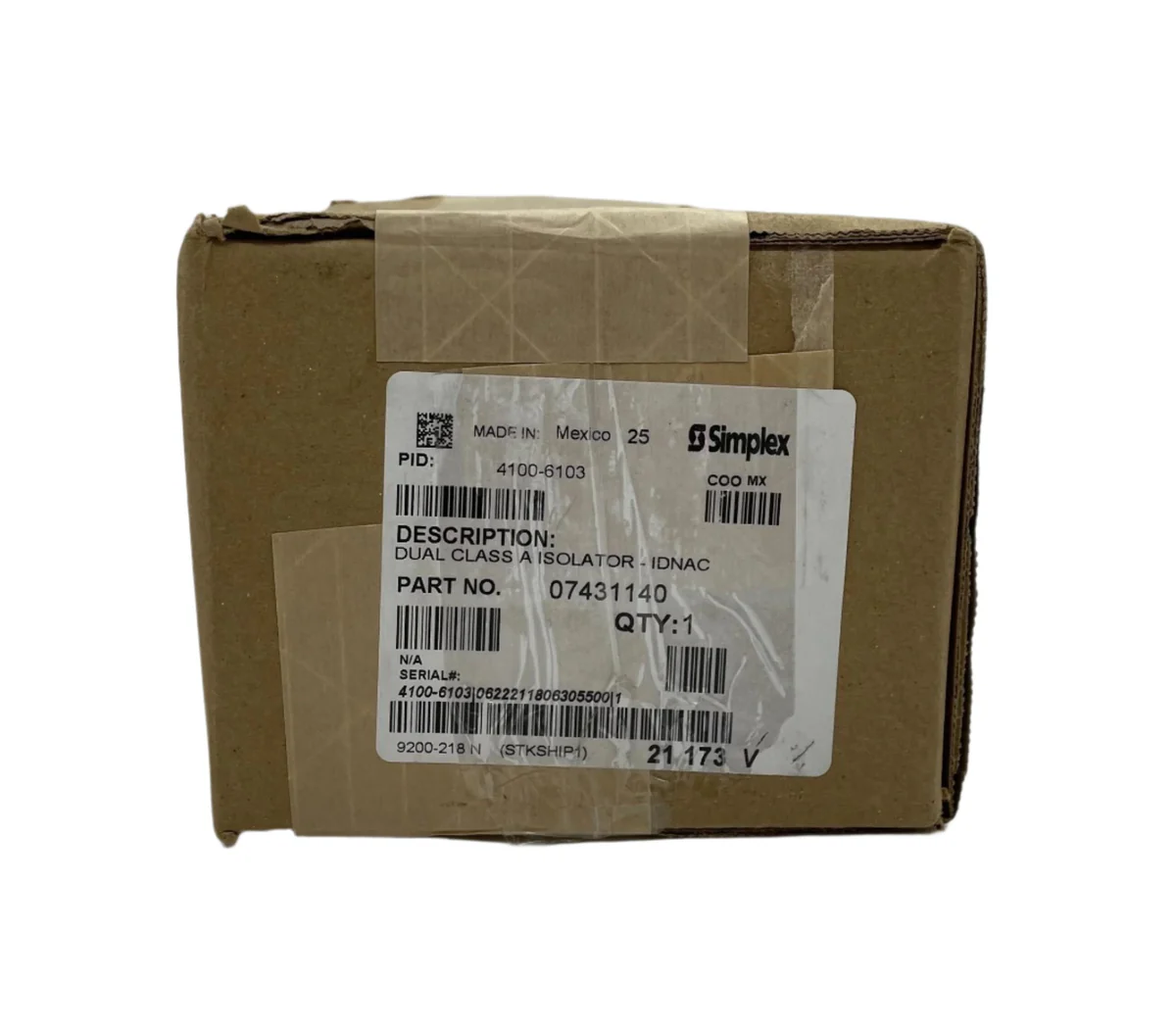 Simplex 4100-6103 Dual Class A IDNAC Isolator (DCAI)