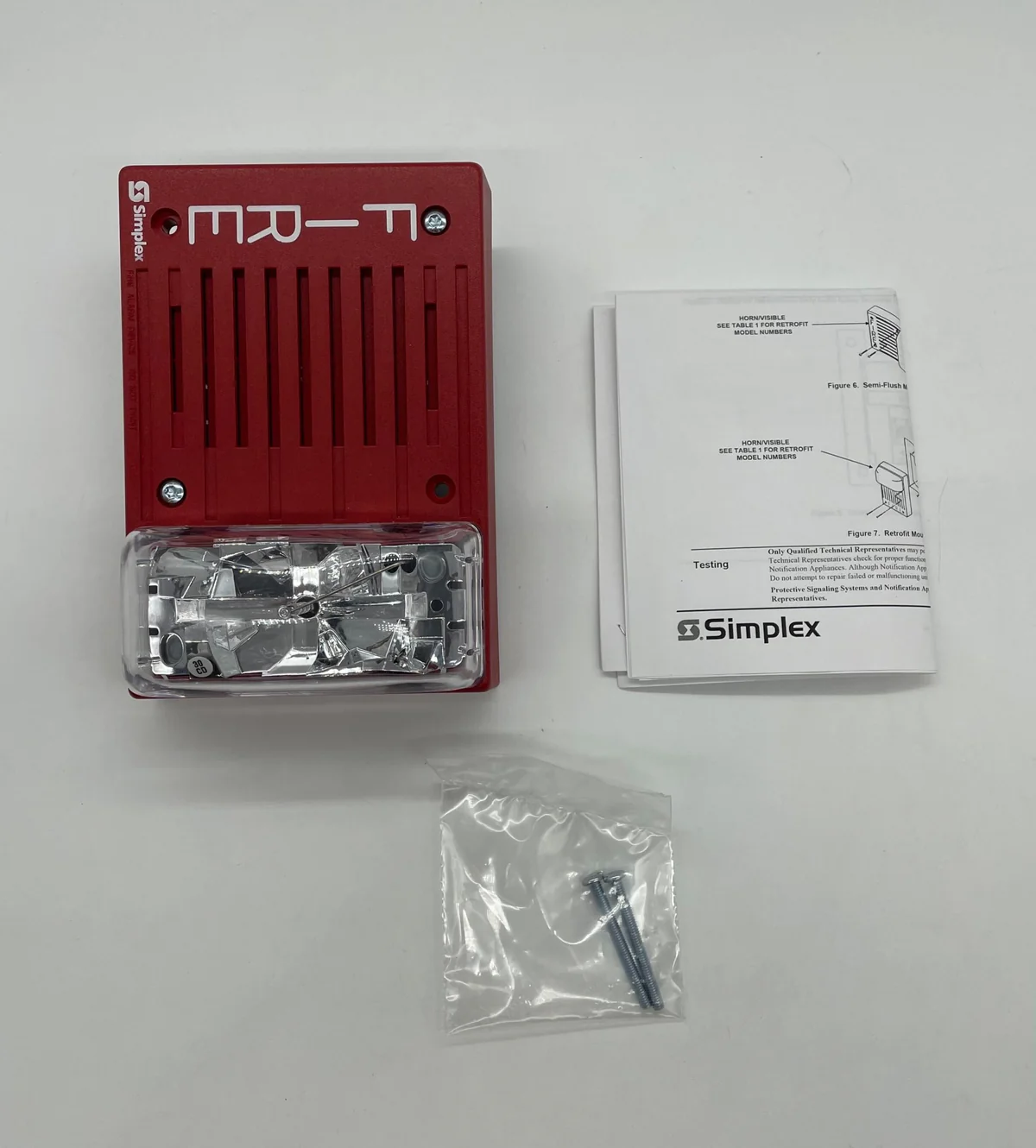 Simplex 4903-9253 Red Strobe, Wall Mount, 30 CD