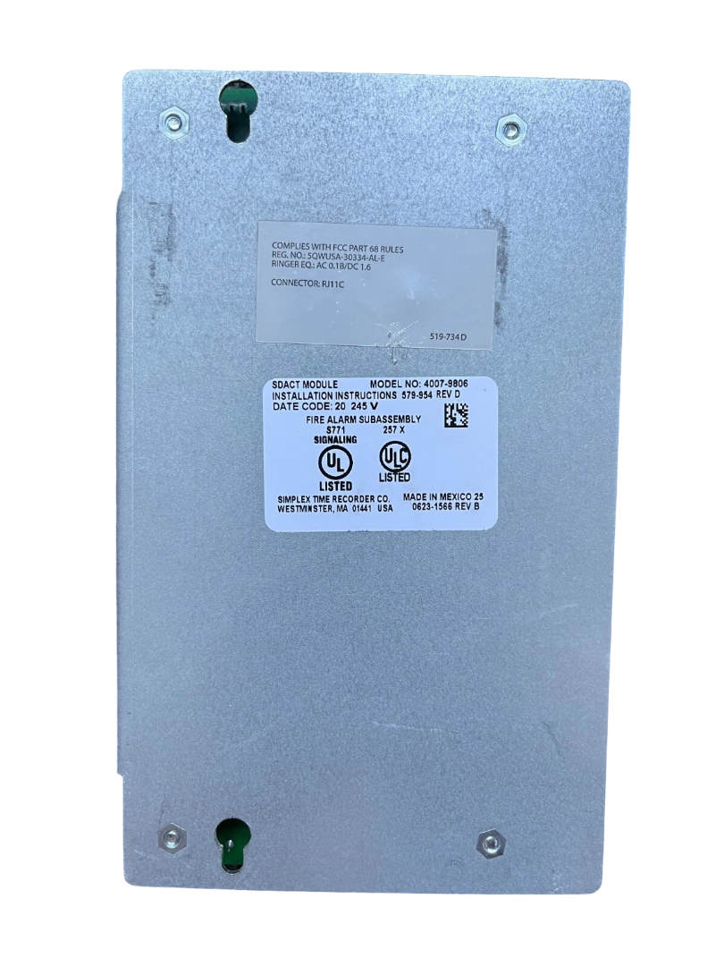 Simplex 4007-9806 Serial Dact Module