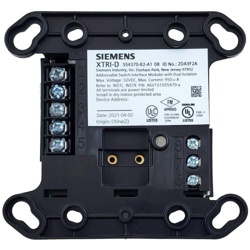 Siemens XTRI-D Fire Alarm Intelligent Interface Dual Module