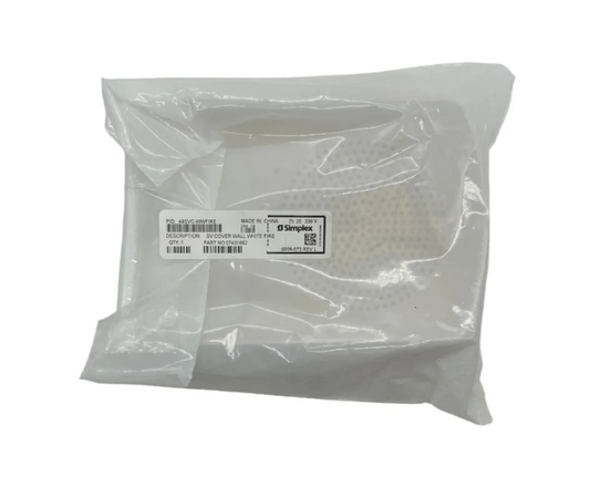 Simplex 49SVC-WWFIRE Cover, White, "FIRE"