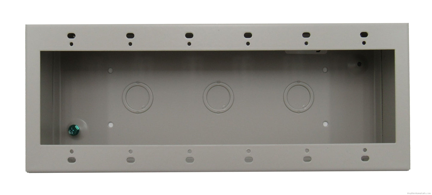Simplex 2975-9206 Surface Mount Box, 6-Gang, Ivory Finish