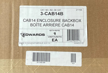 Edwards EST 3-CAB14B Wallbox with 2 Chassis Spaces