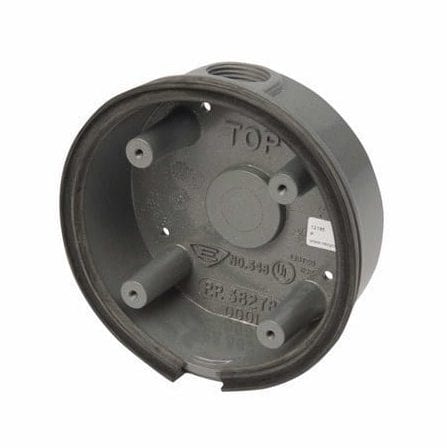 Edwards Signaling 348 Weatherproof Backbox, Surface Mount w/ Gasket, 5-1/8″ (130mm) Diameter