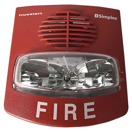 Simplex 4906-9139 Horn Strobe, Hi-Cd, Red, Wall, Non-Address