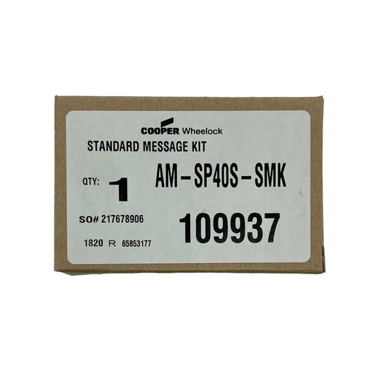 Wheelock AM-SP40S-SMK 8-Message Standard Message Kit