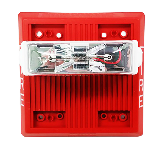 Wheelock AMT-24MCW-FR Multitone Horn-Strobe, Red