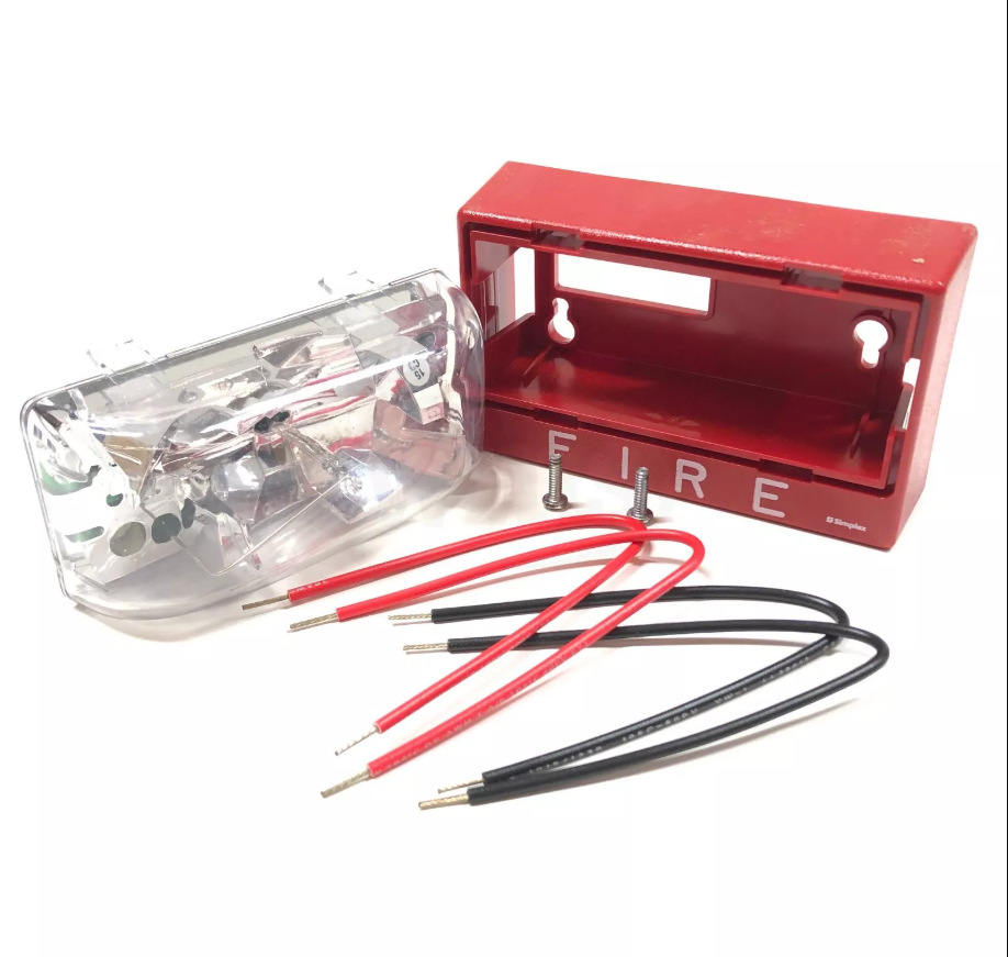 Simplex 4904-9137 Visible Strobe Wall Mount Red Fire Alarm