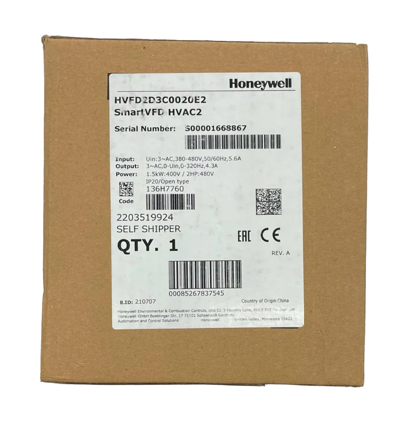 Honeywell HVFD2D3C0020E2 Smart VFD HVAC2