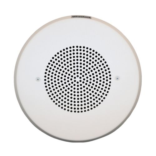 Wheelock E90-W Speaker, Round, Wall/Ceiling, White