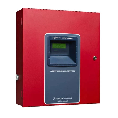 Fire-Lite MRP-2002E Agent Release Control Panel for Single and Dual Hazard Agent Releasing Applications, Red