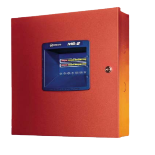 Fire-Lite MS-2E 2-Zone Fire Alarm Control Panel, 240 VAC, 50 Hz, 1.15A Operation