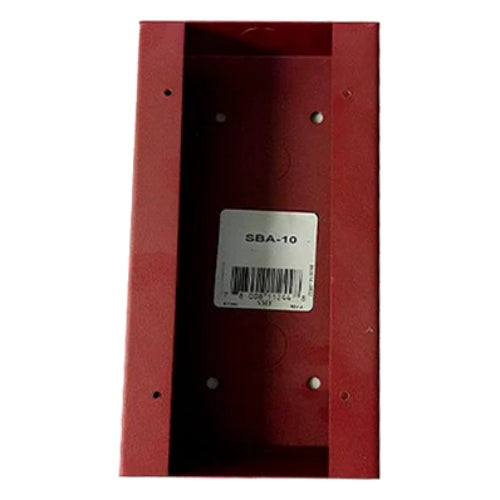 Fire-Lite SBA-10 Surface Mount Back Box, for BG-12LRA, Red