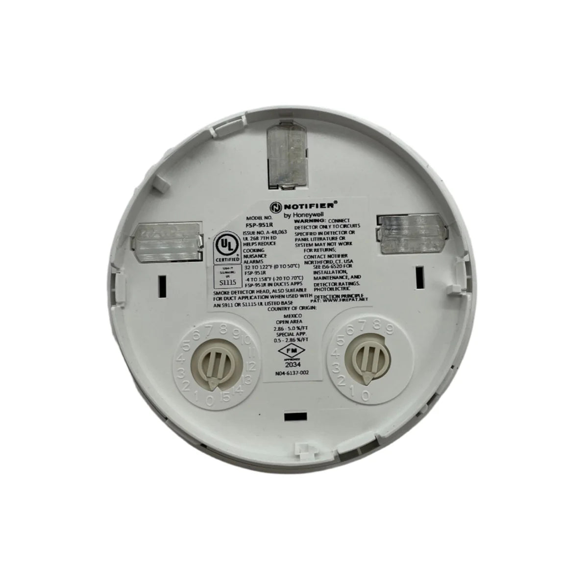 Notifier FSP-951R Smoke Detector Remote Test Capable