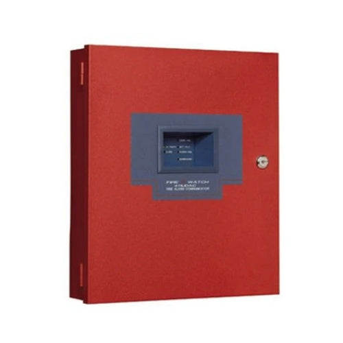 Fire-Lite 411UDAC Fire-Watch Stand-Alone Slave Fire Alarm Communicator, Dual-Line, 4-Channel, Red Cabinet