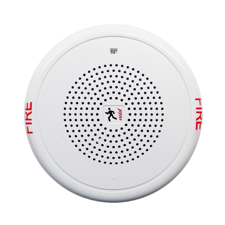 Edwards EST GCF-S2 Ceiling Speaker, White, “FIRE” Marking, 25V Selectable Wattage
