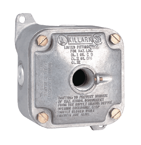 Edwards EST JALX-11 Explosion Proof Outlet, 1/2″ Thread Hubs