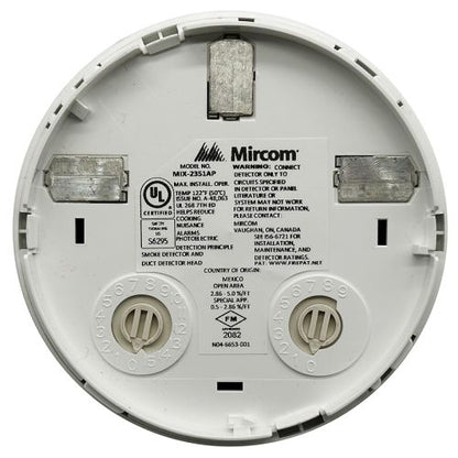 Mircom MIX-2351AP Intelligent Photoelectric Smoke Detector (White)