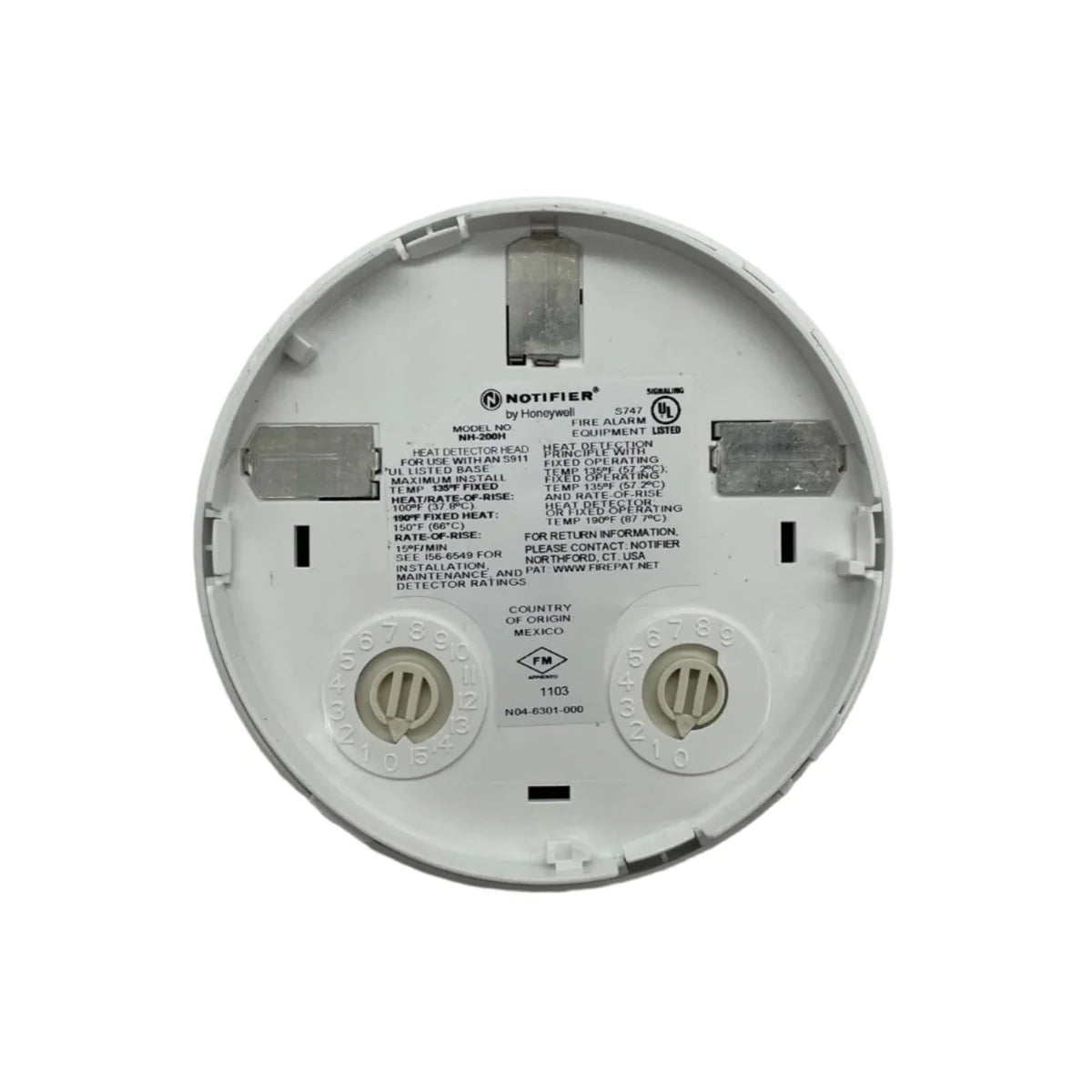 Notifier NH-200H Addressable Heat Detector