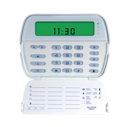 DSC PK5501ENG PowerSeries 64-Zone Picture Icon LCD Keypad Access Device with English Function Keys