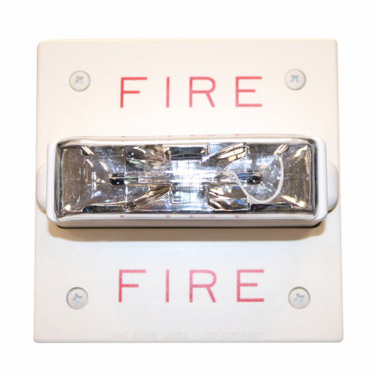 Wheelock RSSWP-2475W-FR Xenon Strobe, White, “FIRE”