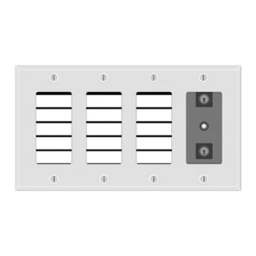 Silent Knight 5865-4 LED Annunciator, 15-Zone w/ Switches