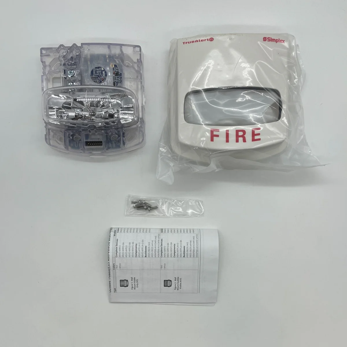 SIMPLEX 49VO-WWFO-BA TrueAlert ES Addressable Strobe Appliance