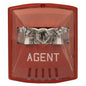 Wheelock STR-A Strobe Red Plate Agent Wording Wall Mnt
