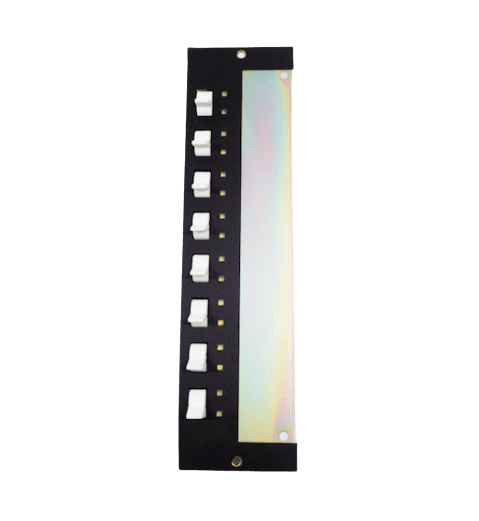 Edwards EST SWU-8 SAN Module, 8 Toggle Switches, 2 Yellow LEDs