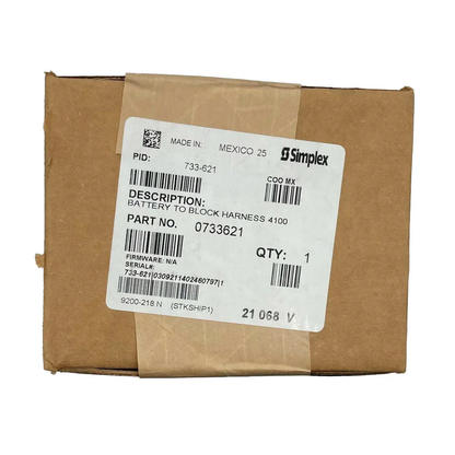Simplex 733-621 Battery To Block Harness 4100