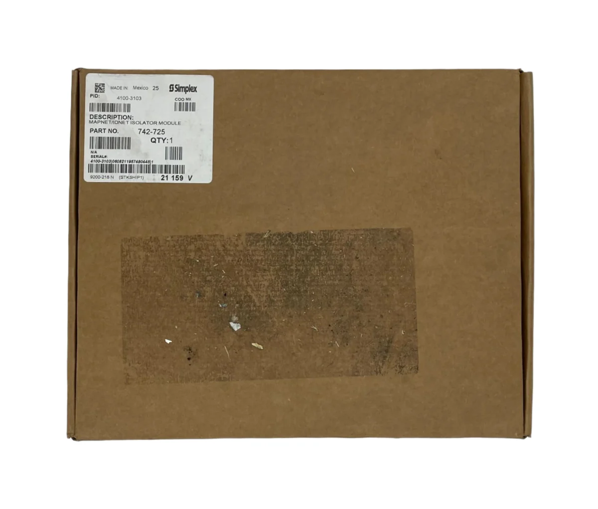 Simplex Mapnet Simplex 4100-3103 Mapnet/Idnet Isolator Module – FIRENOTIFIERDOTCOM, LLC