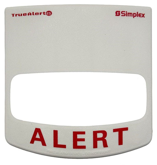 SIMPLEX 49VOC-WWALT Cover, White, "ALERT"