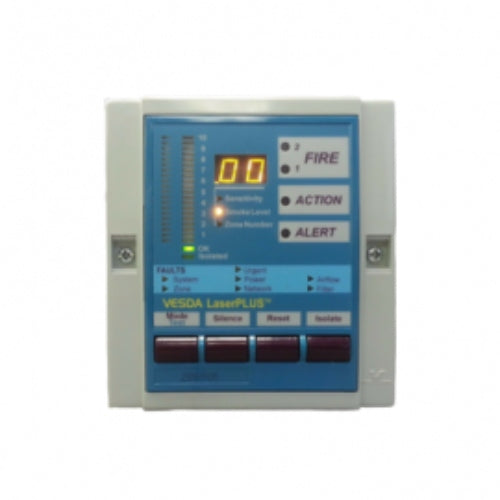 Vesda VRT-200 with a remote termination card. Display. 7 Relays.