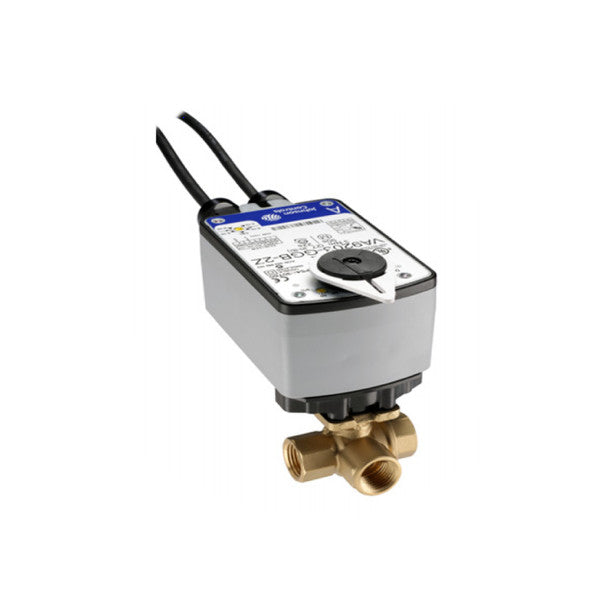 Johnson VG1845AD+923GGA 1/2" 3-Way Ball Valve 1.2CV 0-10V Control & Feedback
