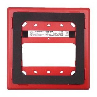 Wheelock WFPA-R Outdoor Weatherproof Kit Plate, Red