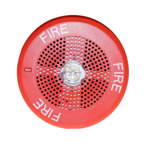WHEELOCK LSPSTRC3 Speaker-Strobe, Ceiling, Red