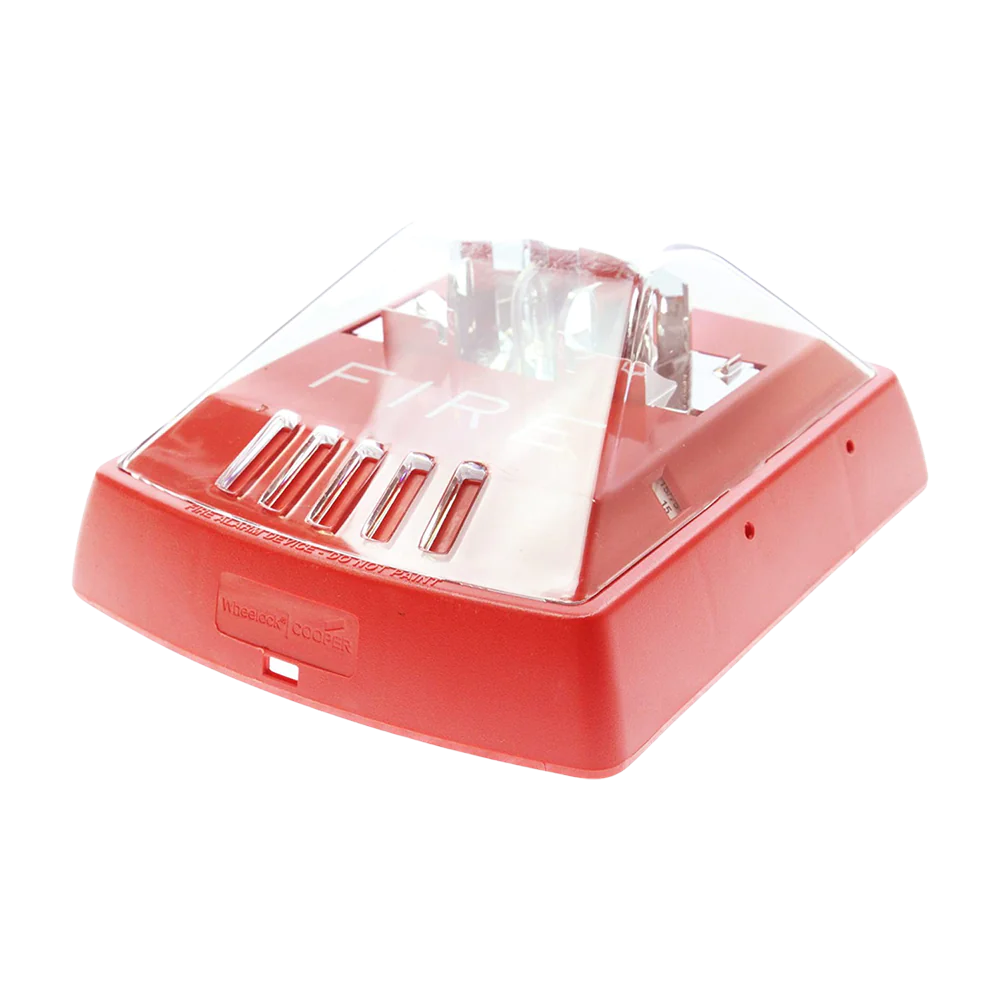 Wheelock STR Strobe, Red, Wall-Mount