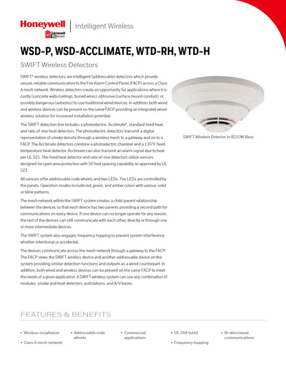 Gamewell-FCI WSD-P Intelligent Wireless Photo Detector