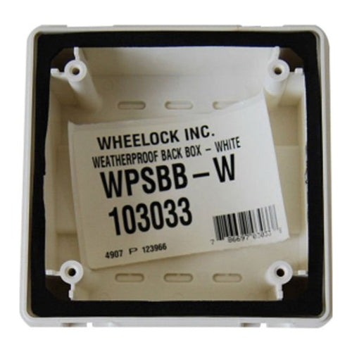Wheelock Rss Outdoor Wheelock WPSBB-W Outdoor Box for RSS, White – FIRENOTIFIERDOTCOM, LLC