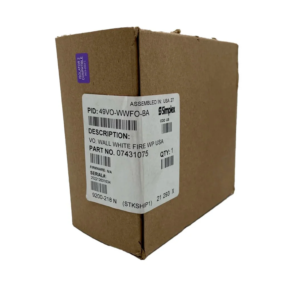 SIMPLEX 49VO-WWFO-BA TrueAlert ES Addressable Strobe Appliance