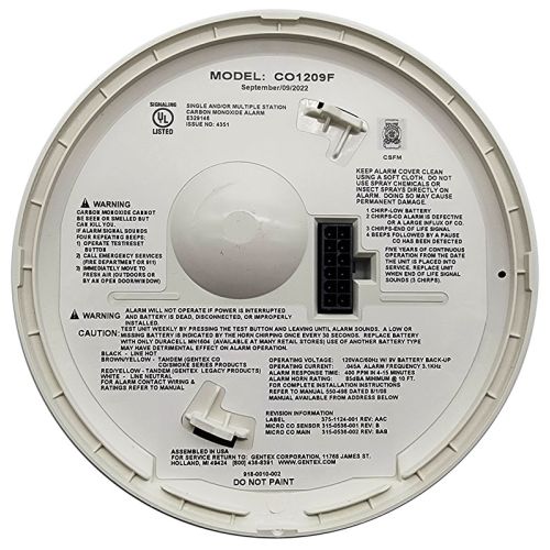 Gentex Corporation CO1209F