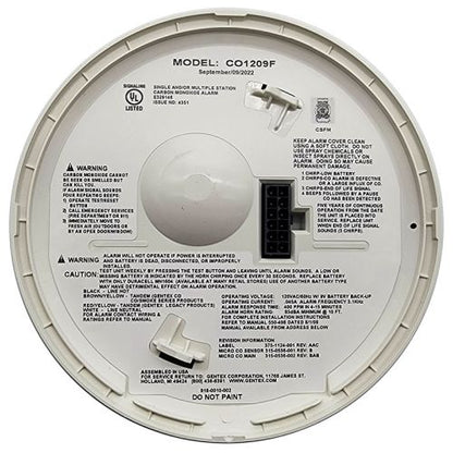 Gentex Corporation CO1209F