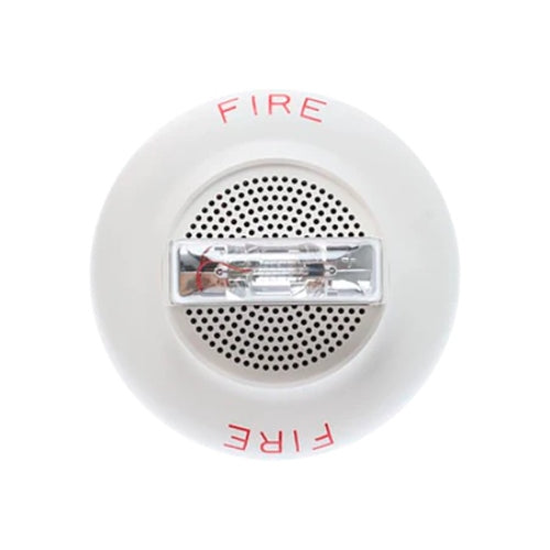 Wheelock E60-24MCC-FW Speaker Strobe, Ceiling, 24VDC, White