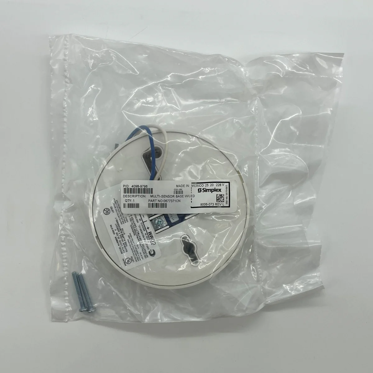 SIMPLEX 4098-9796 Multi Sensor Base