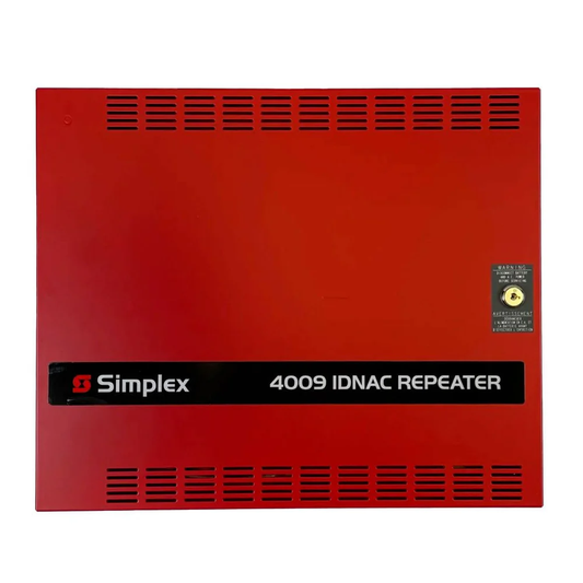 SIMPLEX 4009-9602 4009 IDNAC Repeater with Cabinet
