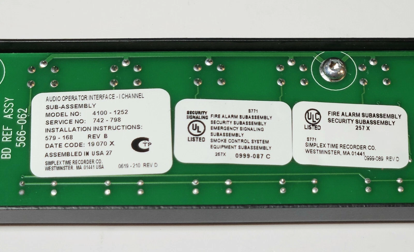 Simplex 4100-1252
